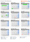 Kalender 2022 mit Ferien und Feiertagen Südkarelien