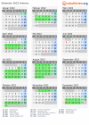 Kalender 2022 mit Ferien und Feiertagen Amiens