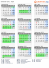 Kalender 2022 mit Ferien und Feiertagen Dijon