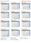 Kalender 2022 mit Ferien und Feiertagen Ghana