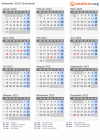 Kalender 2022 mit Ferien und Feiertagen Grönland