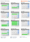 Kalender 2022 mit Ferien und Feiertagen Drente
