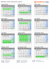 Kalender 2022 mit Ferien und Feiertagen Flevoland (nord)