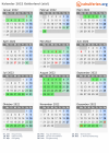 Kalender 2022 mit Ferien und Feiertagen Gelderland (süd)