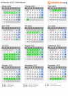 Kalender 2022 mit Ferien und Feiertagen Südholland
