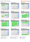 Kalender 2022 mit Ferien und Feiertagen Abruzzen