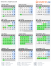 Kalender 2022 mit Ferien und Feiertagen Aostatal