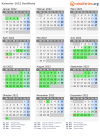 Kalender 2022 mit Ferien und Feiertagen Basilikata