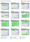 Kalender 2022 mit Ferien und Feiertagen Kampanien