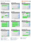 Kalender 2022 mit Ferien und Feiertagen Südtirol