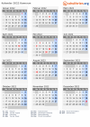 Kalender 2022 mit Ferien und Feiertagen Kamerun