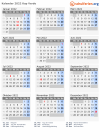 Kalender 2022 mit Ferien und Feiertagen Kap Verde