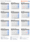 Kalender 2022 mit Ferien und Feiertagen Kasachstan