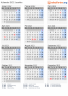 Kalender 2022 mit Ferien und Feiertagen Lesotho