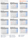 Kalender 2022 mit Ferien und Feiertagen Malta