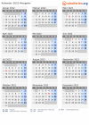 Kalender  mit Ferien und Feiertagen Mongolei