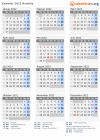 Kalender 2022 mit Ferien und Feiertagen Namibia