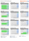 Kalender 2022 mit Ferien und Feiertagen Marlborough