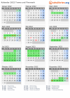 Kalender 2022 mit Ferien und Feiertagen Troms und Finnmark