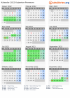 Kalender 2022 mit Ferien und Feiertagen Kujawien-Pommern