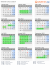 Kalender 2022 mit Ferien und Feiertagen Lodsch