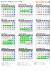 Kalender 2022 mit Ferien und Feiertagen Sachsen-Anhalt