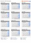Kalender 2022 mit Ferien und Feiertagen Schweden