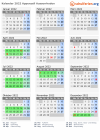 Kalender 2022 mit Ferien und Feiertagen Appenzell Ausserrhoden