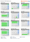 Kalender 2022 mit Ferien und Feiertagen Basel-Land