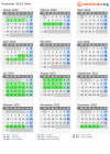 Kalender 2022 mit Ferien und Feiertagen Genf