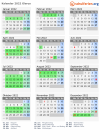 Kalender 2022 mit Ferien und Feiertagen Glarus