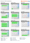 Kalender 2022 mit Ferien und Feiertagen Graubünden