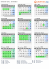 Kalender 2022 mit Ferien und Feiertagen Obwalden