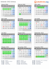 Kalender 2022 mit Ferien und Feiertagen Schwyz
