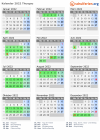 Kalender 2022 mit Ferien und Feiertagen Thurgau