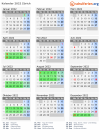 Kalender 2022 mit Ferien und Feiertagen Zürich