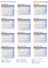 Kalender 2022 mit Ferien und Feiertagen Senegal