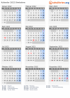 Kalender  mit Ferien und Feiertagen Simbabwe