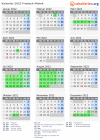 Kalender 2022 mit Ferien und Feiertagen Friedeck-Mistek
