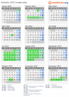 Kalender 2022 mit Ferien und Feiertagen Jungbunzlau