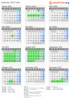 Kalender 2022 mit Ferien und Feiertagen Kolin