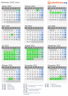 Kalender 2022 mit Ferien und Feiertagen Laun