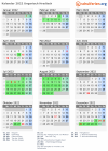 Kalender 2022 mit Ferien und Feiertagen Ungarisch Hradisch