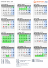 Kalender 2022 mit Ferien und Feiertagen Zlin