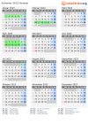Kalender 2023 mit Ferien und Feiertagen Brüssel