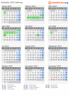 Kalender 2023 mit Ferien und Feiertagen Aalborg