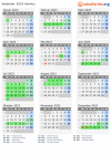 Kalender 2023 mit Ferien und Feiertagen Aarhus