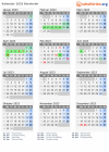 Kalender 2023 mit Ferien und Feiertagen Bornholm