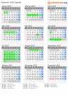 Kalender 2023 mit Ferien und Feiertagen Egedal
