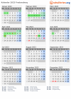 Kalender 2023 mit Ferien und Feiertagen Fredensborg